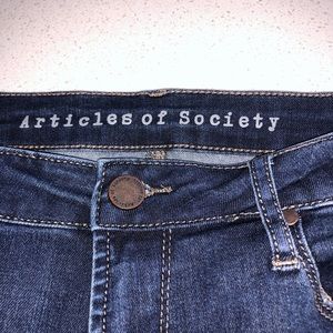 Articles of Society Los Angeles Skinny Jeans Women's Size 31 Dark blue…cut 2974